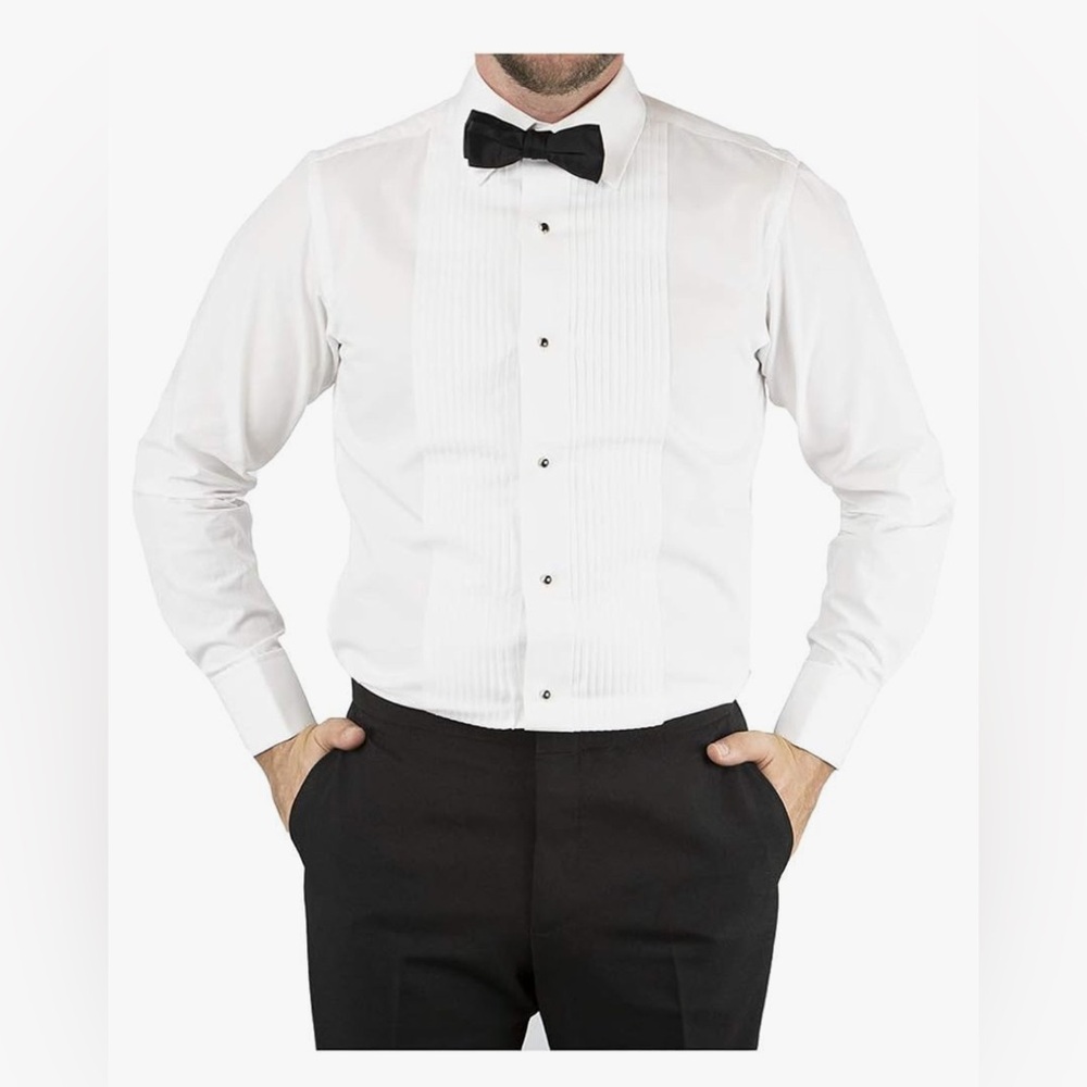 NWT Sir Gregory tuxedo shirt, 15” neck, 34-35” sleeves